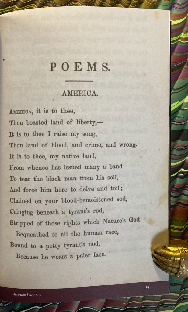 America by James Monroe Whitfield, 1853