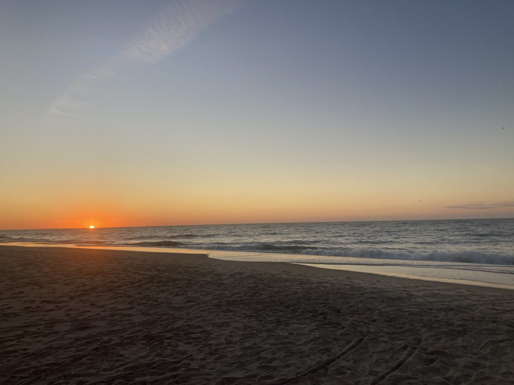 sunrise on a beach